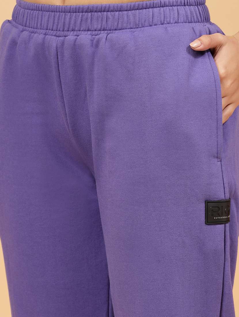 women solid sweatshirt and trouser co-ord set - 22228184 -  Standard Image - 5