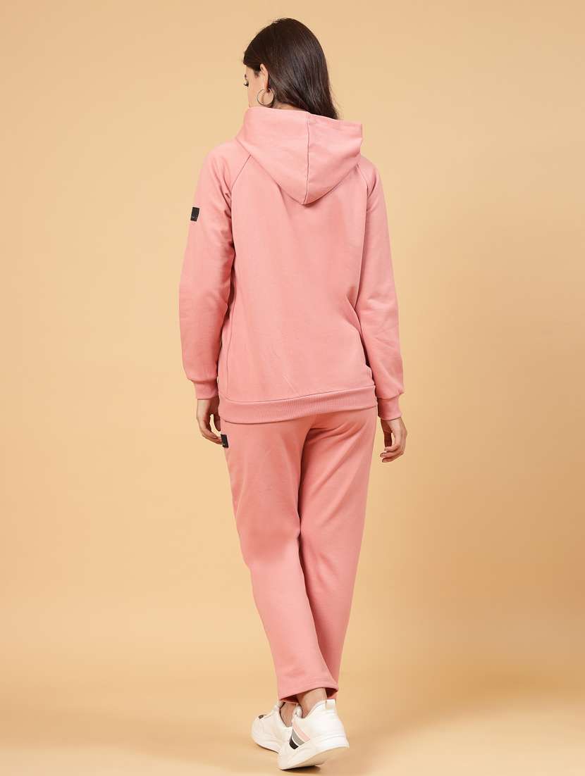 women solid sweatshirt and trouser co-ord set - 22228187 -  Standard Image - 3
