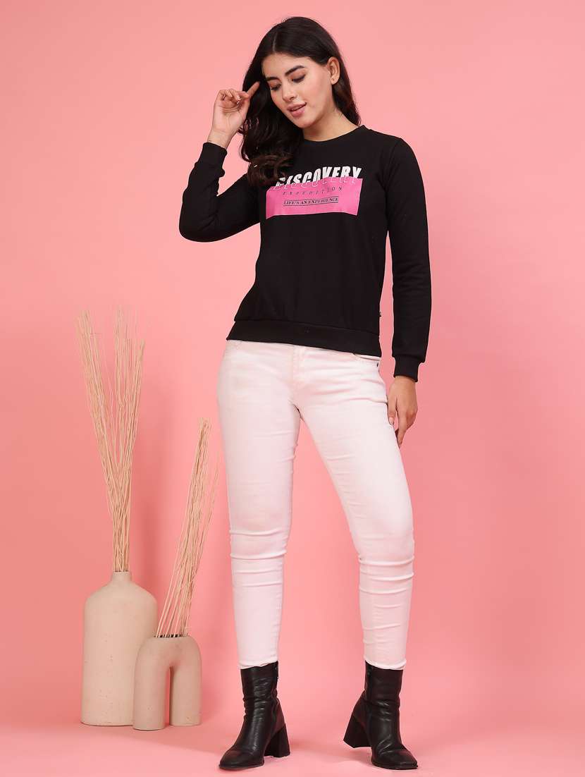 women printed long sleeve sweatshirt - 22228258 -  Standard Image - 3