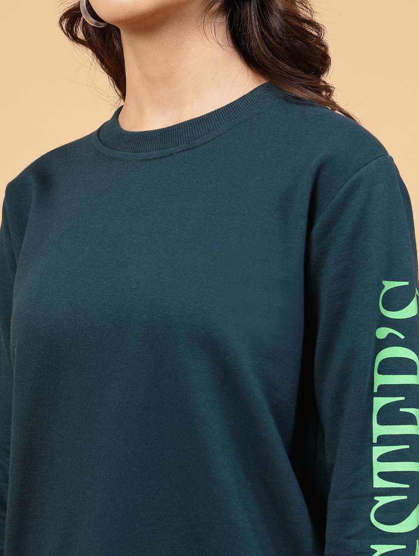 women printed long sleeve sweatshirt - 22228262 -  Standard Image - 3