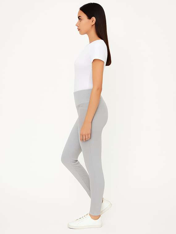 women solid mid rise jegging - 22228311 -  Standard Image - 3