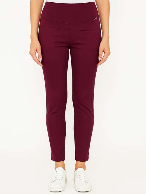 women solid mid rise jegging - 22228312 -  Standard Image - 0
