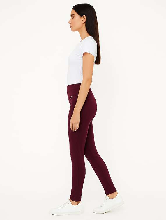 women solid mid rise jegging - 22228312 -  Standard Image - 3