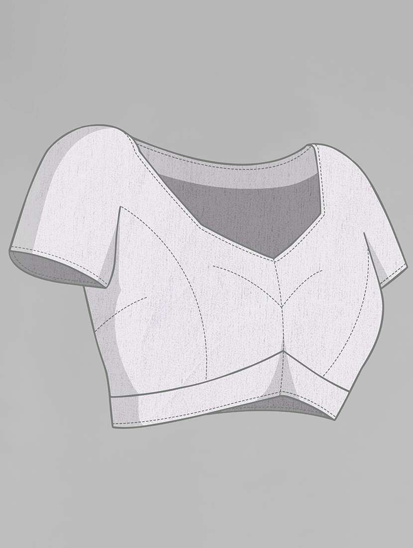 women solid with work embellished saree with blouse - 22228467 -  Standard Image - 5