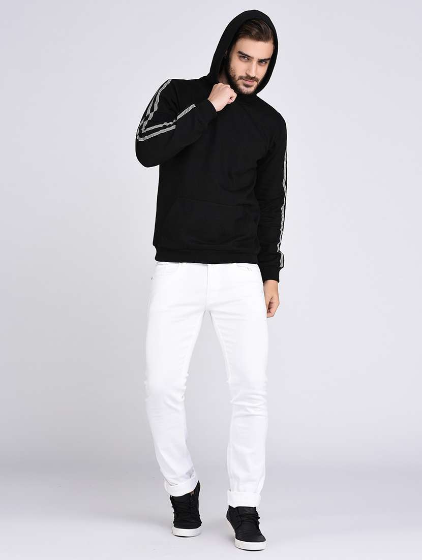 men taped long sleeve regular fit sweatshirt - 22228593 -  Standard Image - 3