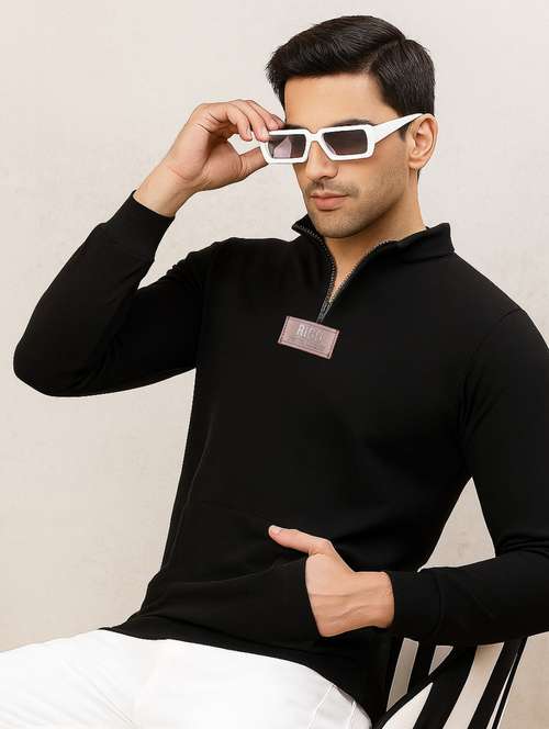 men solid long sleeve regular fit sweatshirt - 22228599 -  Standard Image - 0