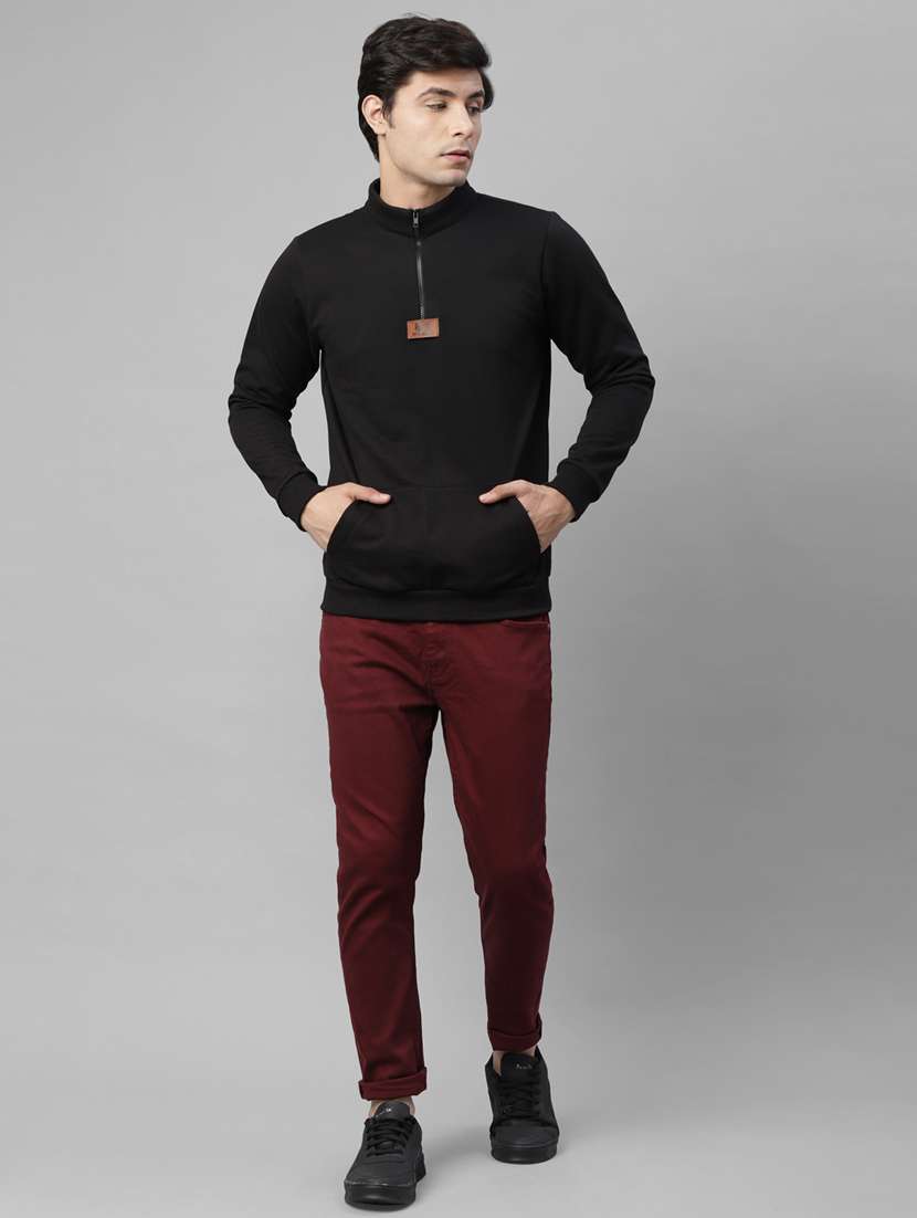 men solid long sleeve regular fit sweatshirt - 22228599 -  Standard Image - 3