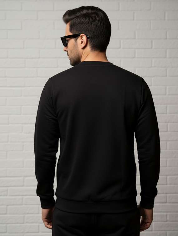 men solid long sleeve regular fit sweatshirt - 22228600 -  Standard Image - 3