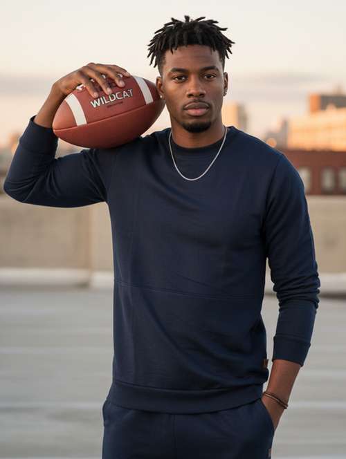 men solid long sleeve regular fit sweatshirt - 22228601 -  Standard Image - 0