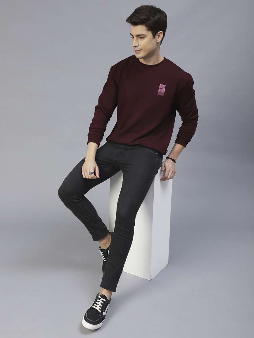 men back print long sleeve regular fit sweatshirt - 22228606 -  Standard Image - 3