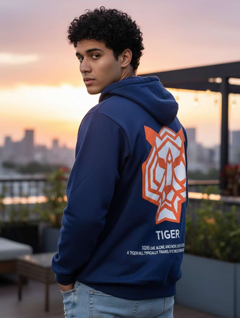 men front & back print long sleeve regular fit sweatshirt - 22228627 -  Zoom Image - 0