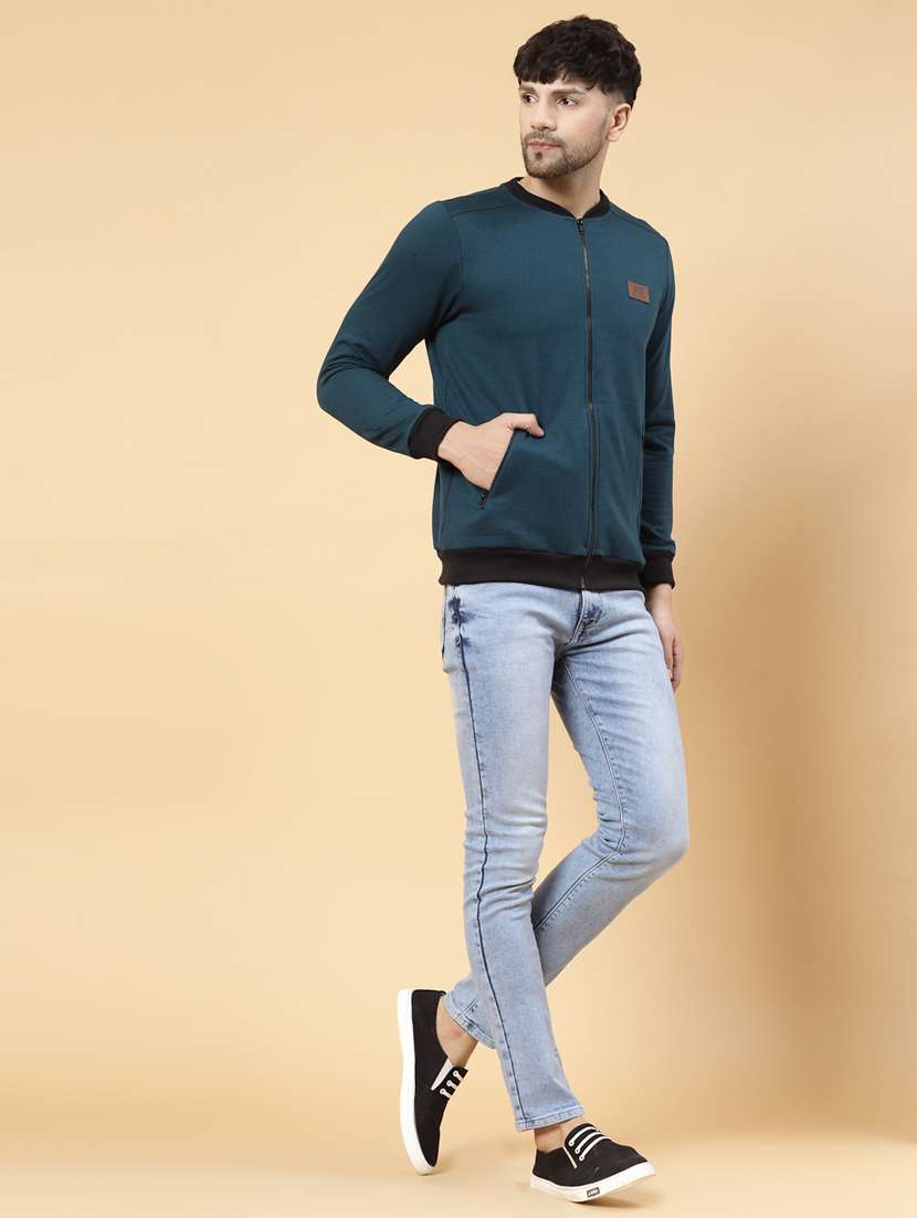 men color block long sleeve regular fit sweatshirt - 22228654 -  Standard Image - 3