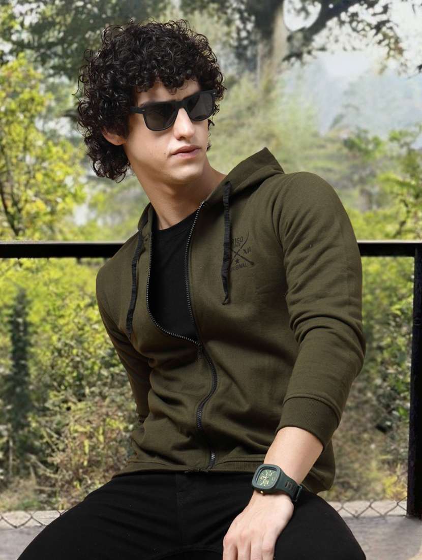 men logo print long sleeve regular fit sweatshirt