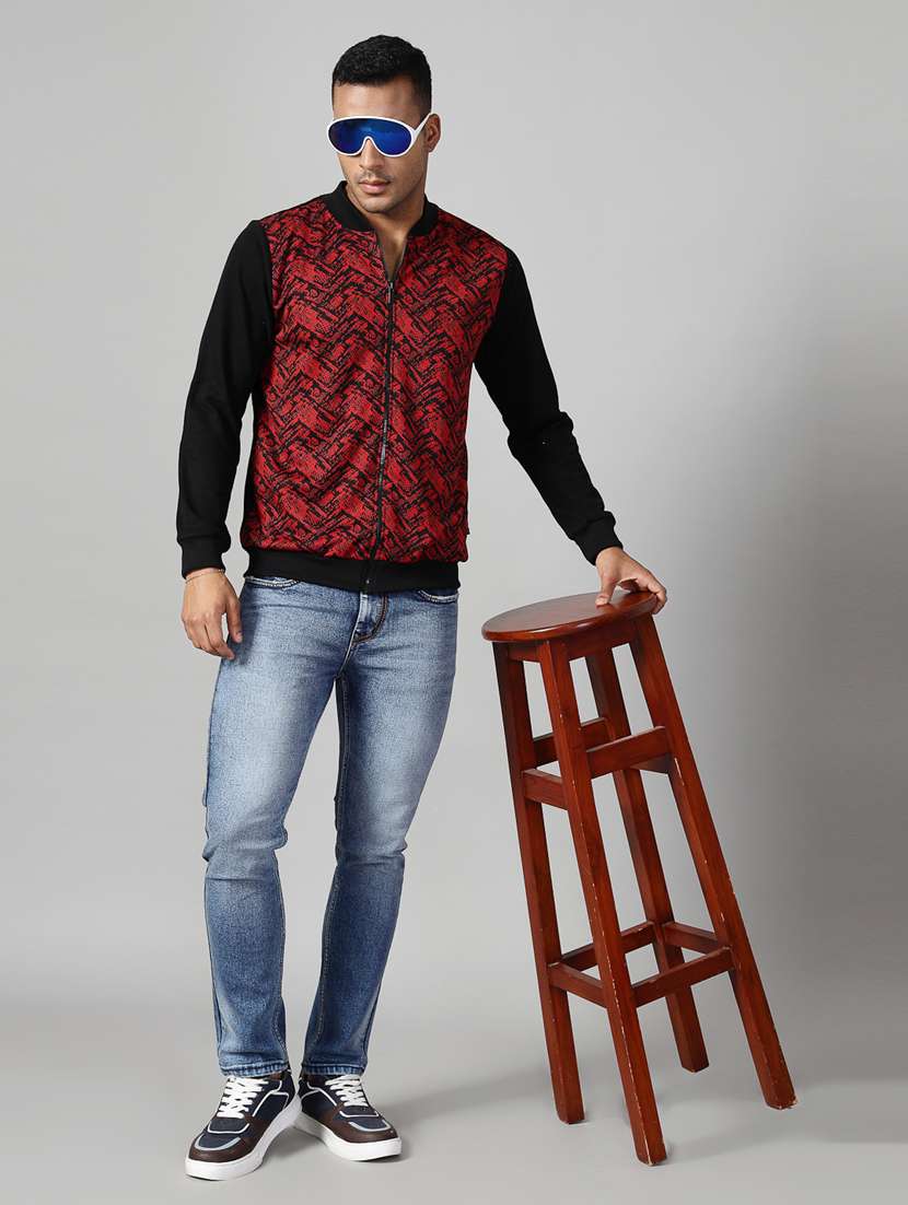 men color block long sleeve regular fit sweatshirt - 22228669 -  Standard Image - 3