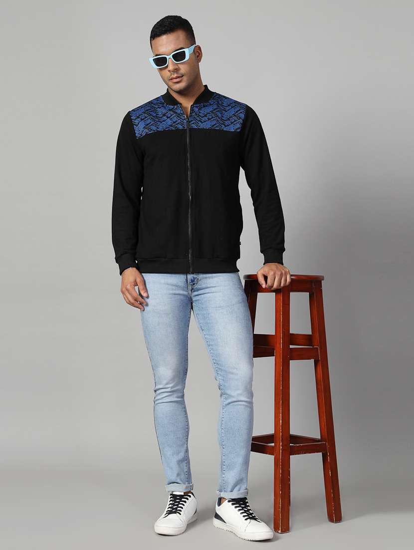 men chest print long sleeve regular fit sweatshirt - 22228672 -  Standard Image - 3