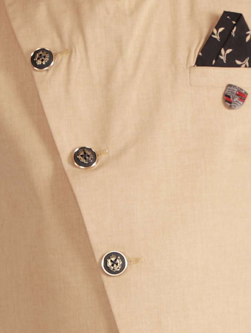 boys solid waistcoat and trouser set with shirt - 22228680 -  Standard Image - 3