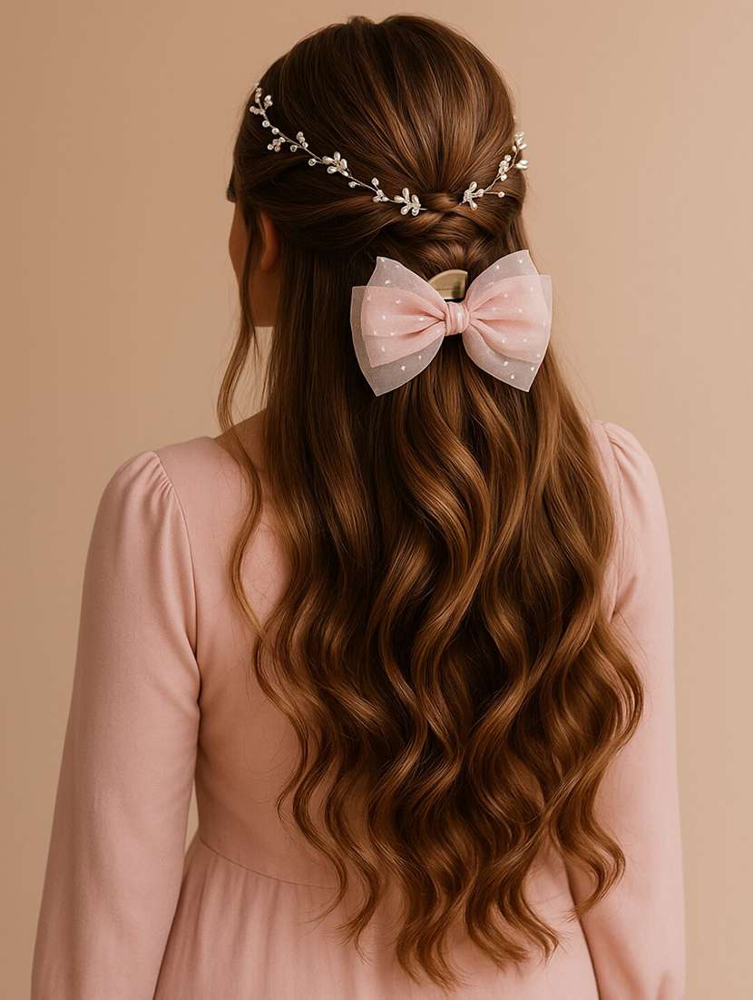 women bow embellished clutcher