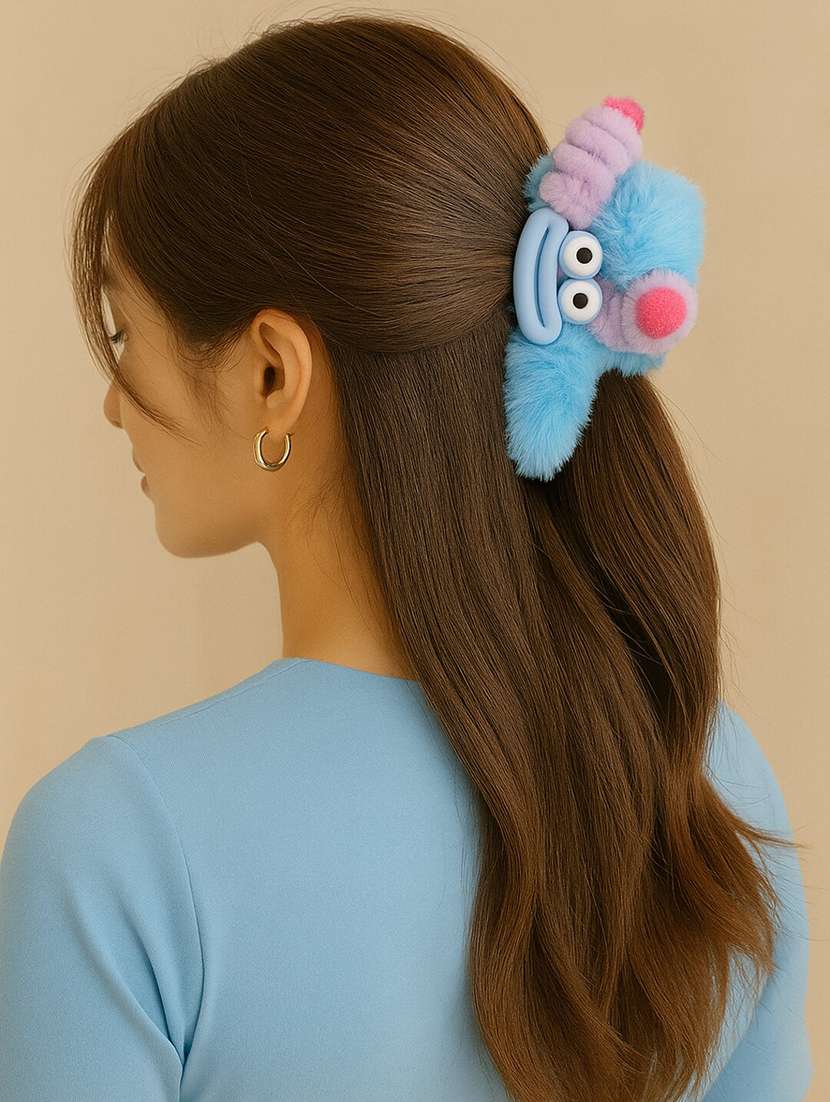 women cartoon unicorn hair claw clip for women