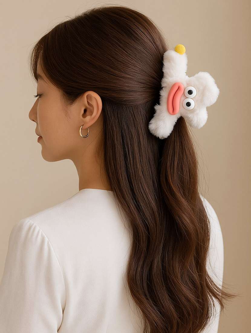 women cartoon unicorn hair claw clip for women