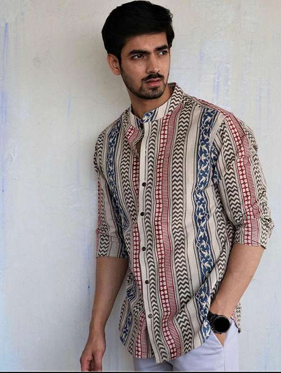 multi colored cotton casual shirt - 22228810 -  Standard Image - 3