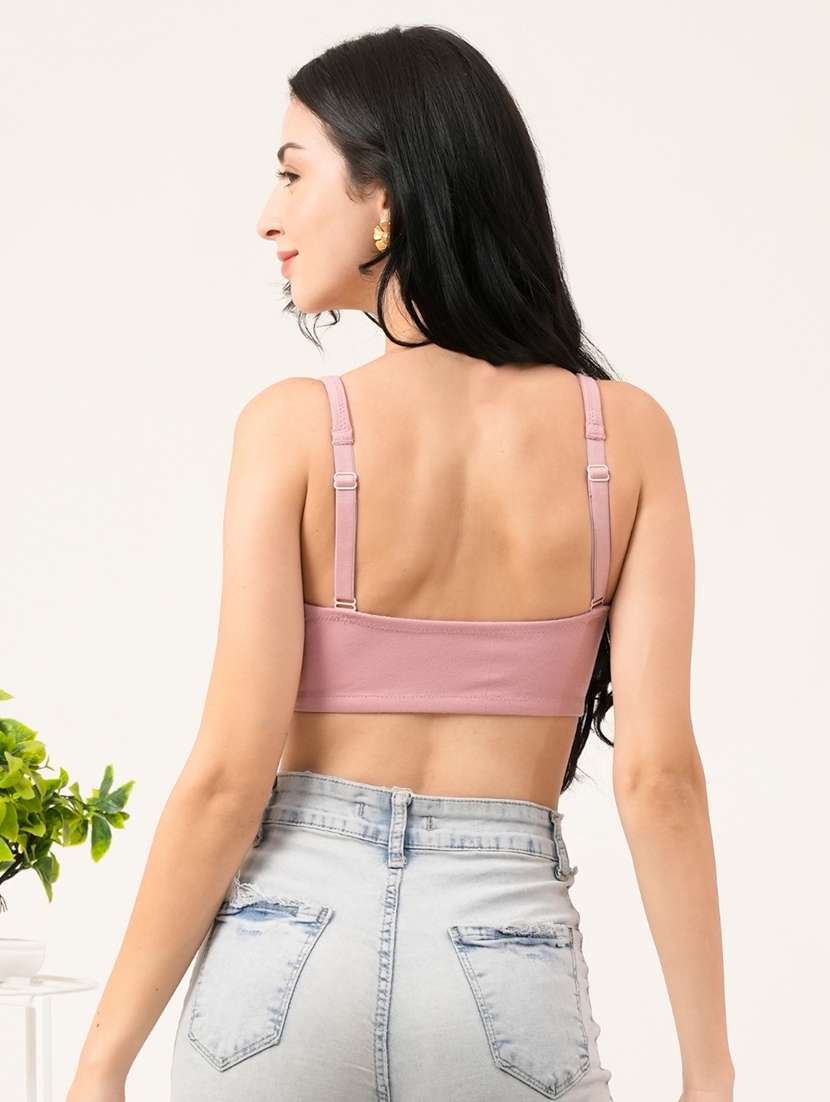 women solid lightly padded t-shirt bra - 22228816 -  Standard Image - 3
