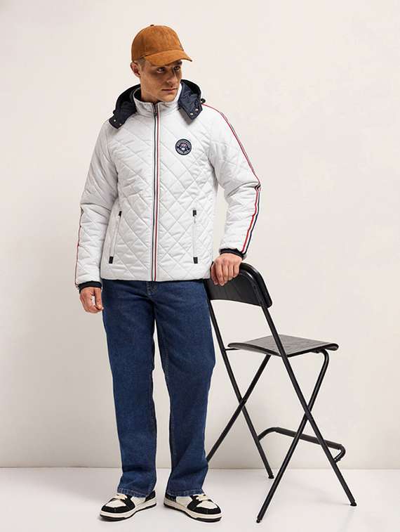 men solid long sleeve puffer jacket - 22228853 -  Standard Image - 3
