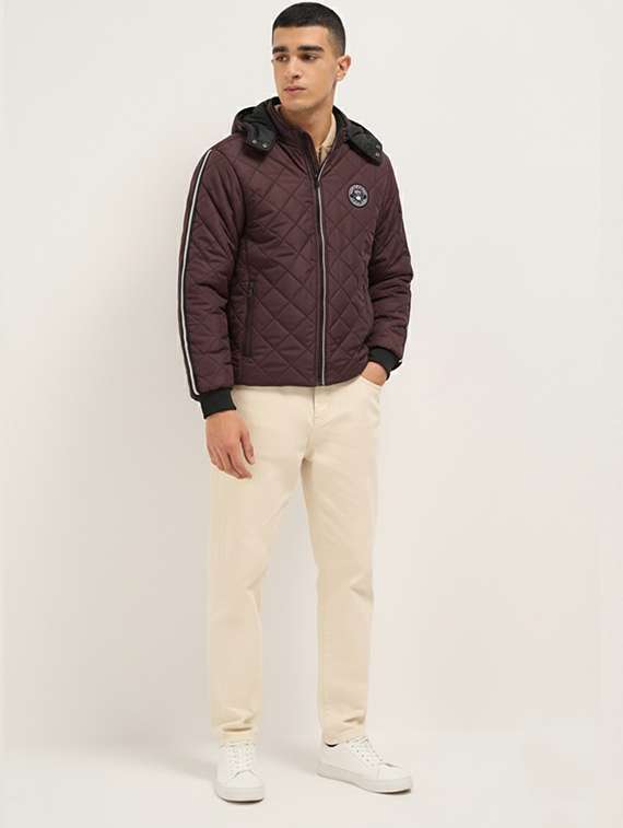 men solid long sleeve puffer jacket - 22228854 -  Standard Image - 3