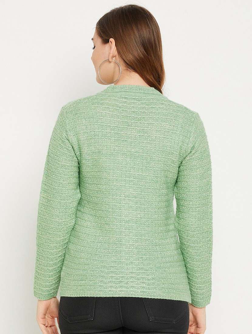 women self designed long sleeve cardigan - 22229086 -  Standard Image - 3