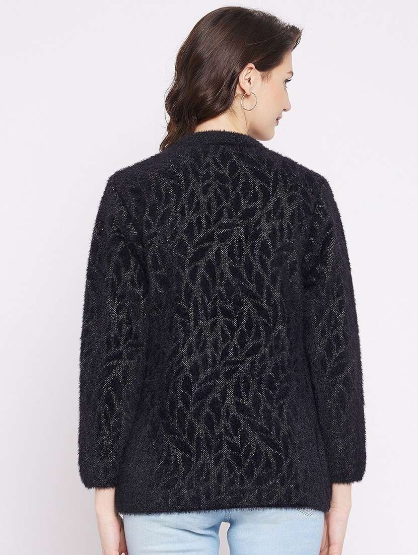 women self designed long sleeve cardigan - 22229325 -  Standard Image - 3