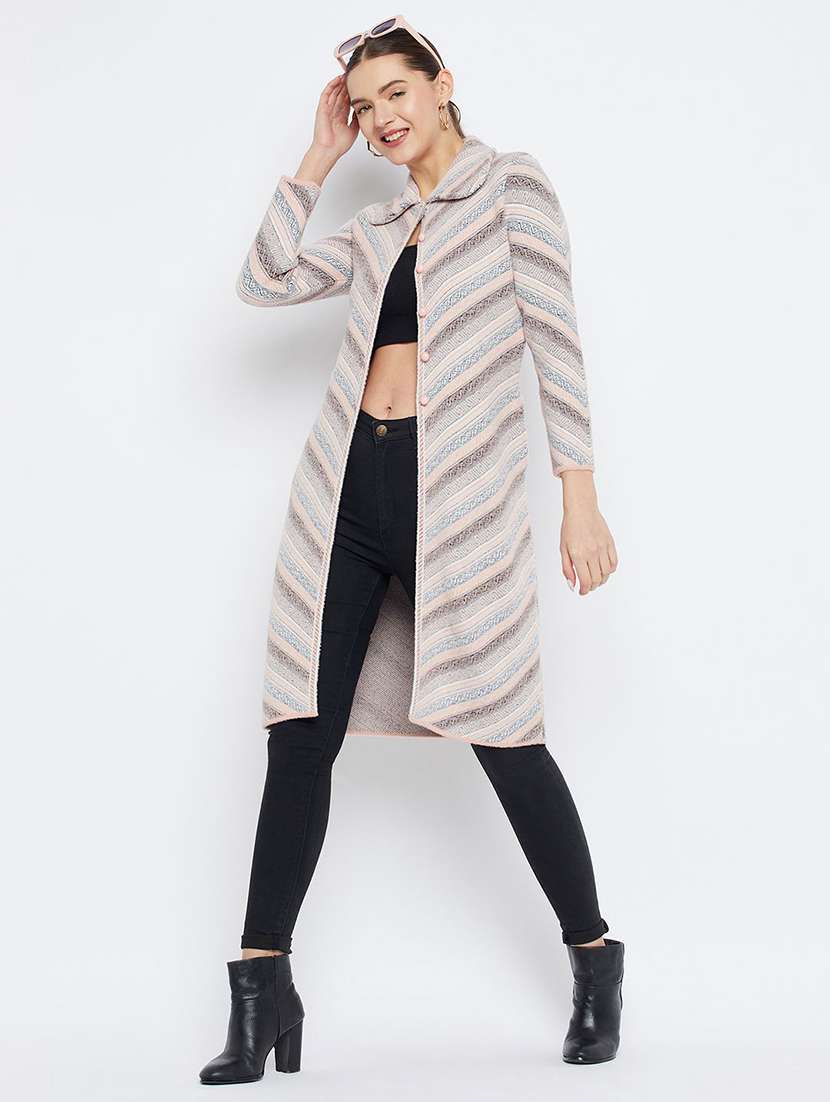 women self designed long sleeve cardigan - 22229478 -  Zoom Image - 0