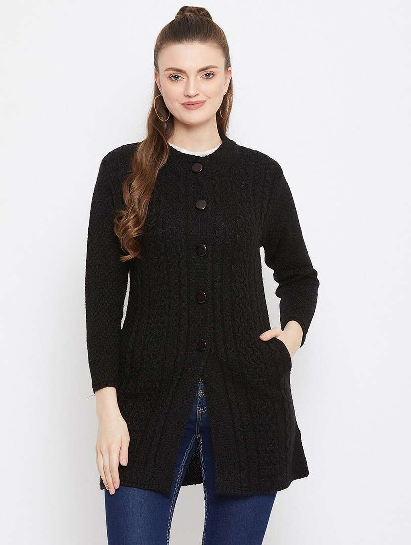 women self designed ong sleeve cardigan