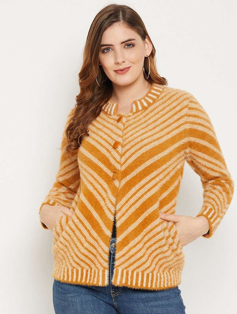 women self designed long sleeve cardigan