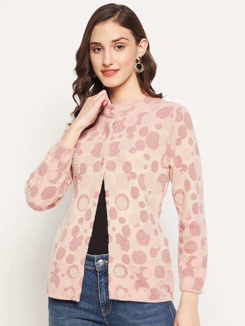 women self designed long sleeve cardigan - 22229749 -  Zoom Image - 0