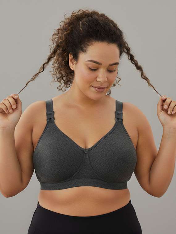 women plus size solid non padded minimizer bra