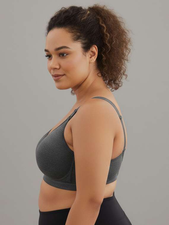 women plus size solid non padded minimizer bra - 22229788 -  Standard Image - 3