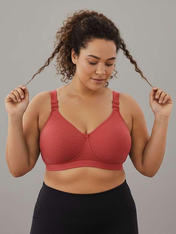 women plus size solid non padded minimizer bra