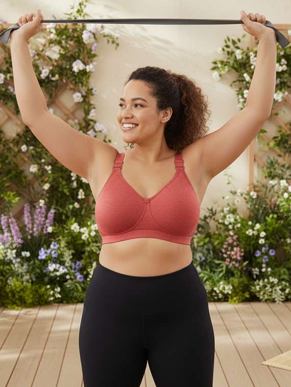 women plus size solid non padded minimizer bra - 22229789 -  Standard Image - 3