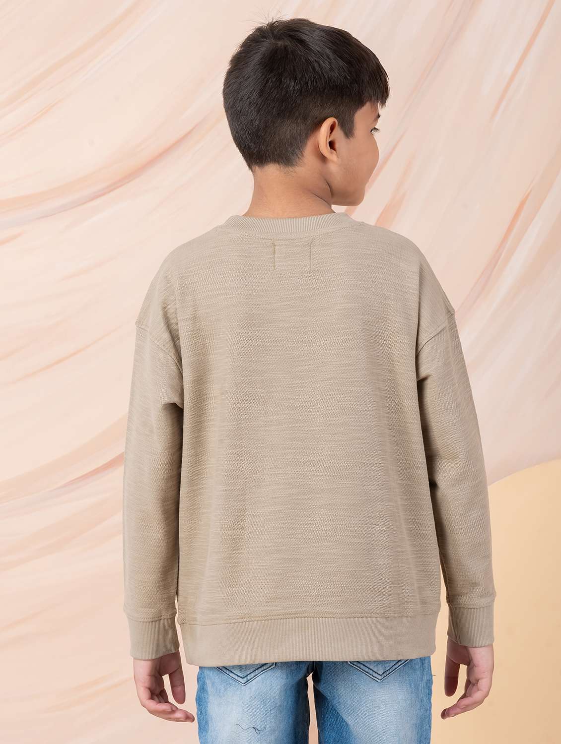 boys solid long sleeve sweatshirt - 22229809 -  Standard Image - 3