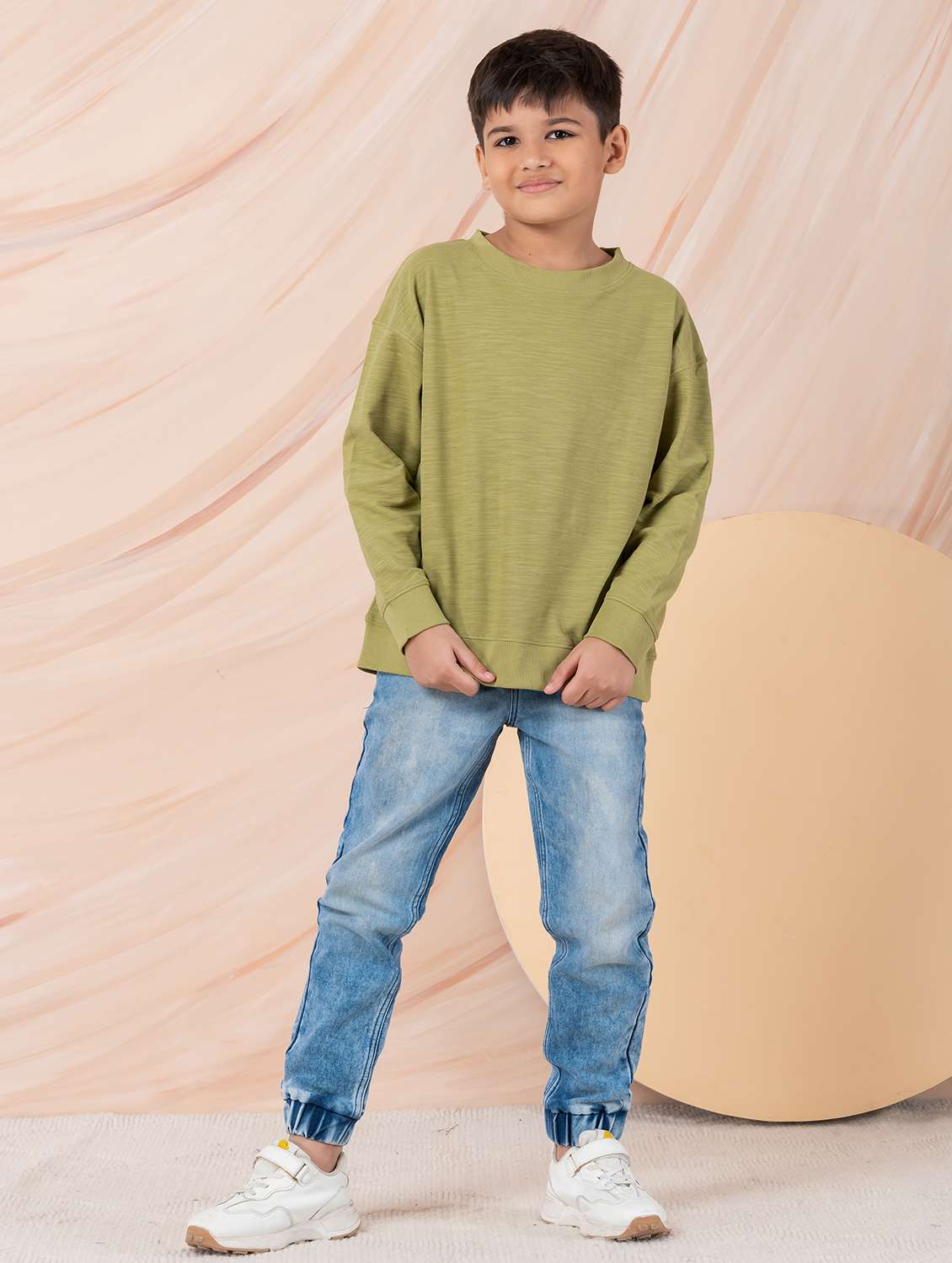 boys solid long sleeve sweatshirt - 22229810 -  Standard Image - 3
