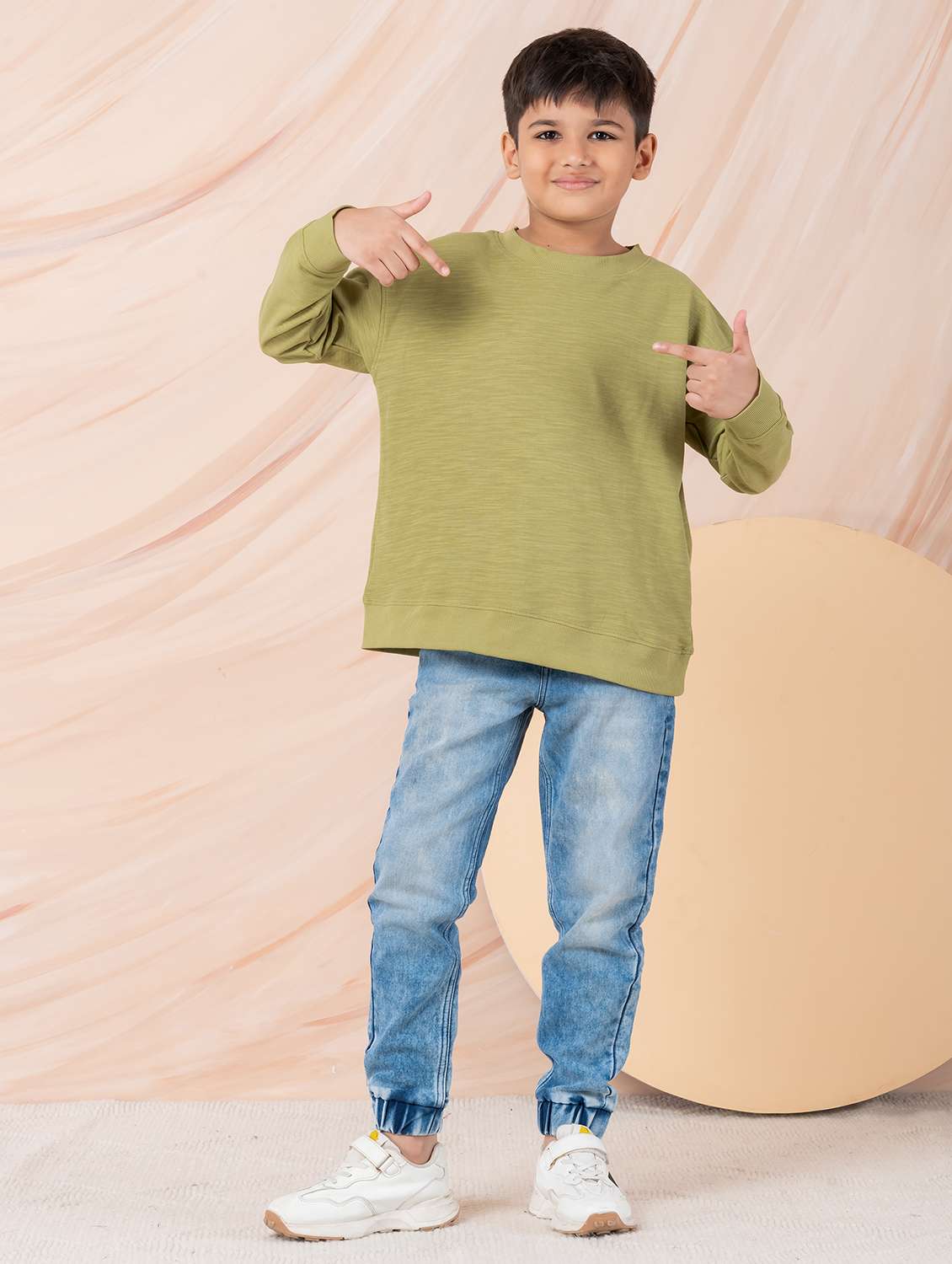 boys solid long sleeve sweatshirt - 22229810 -  Standard Image - 5