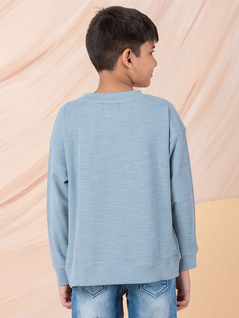 boys solid long sleeve sweatshirt - 22229811 -  Standard Image - 3