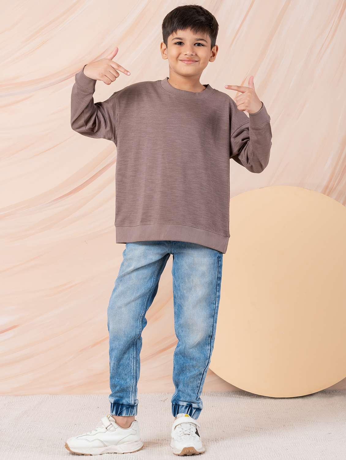 boys solid long sleeve sweatshirt - 22229812 -  Standard Image - 5