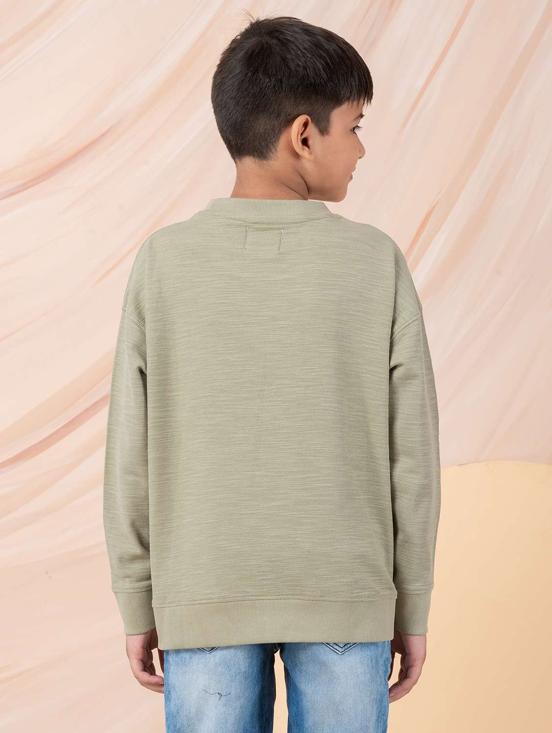 boys solid long sleeve sweatshirt - 22229813 -  Standard Image - 3