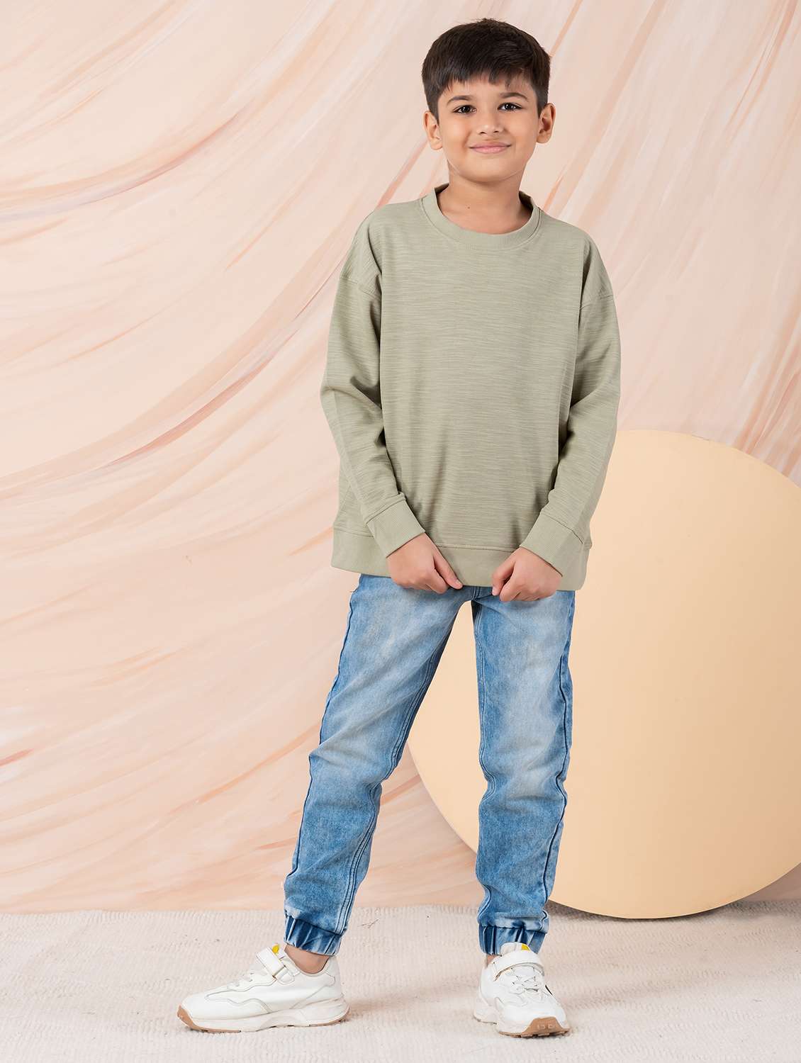 boys solid long sleeve sweatshirt - 22229813 -  Standard Image - 5