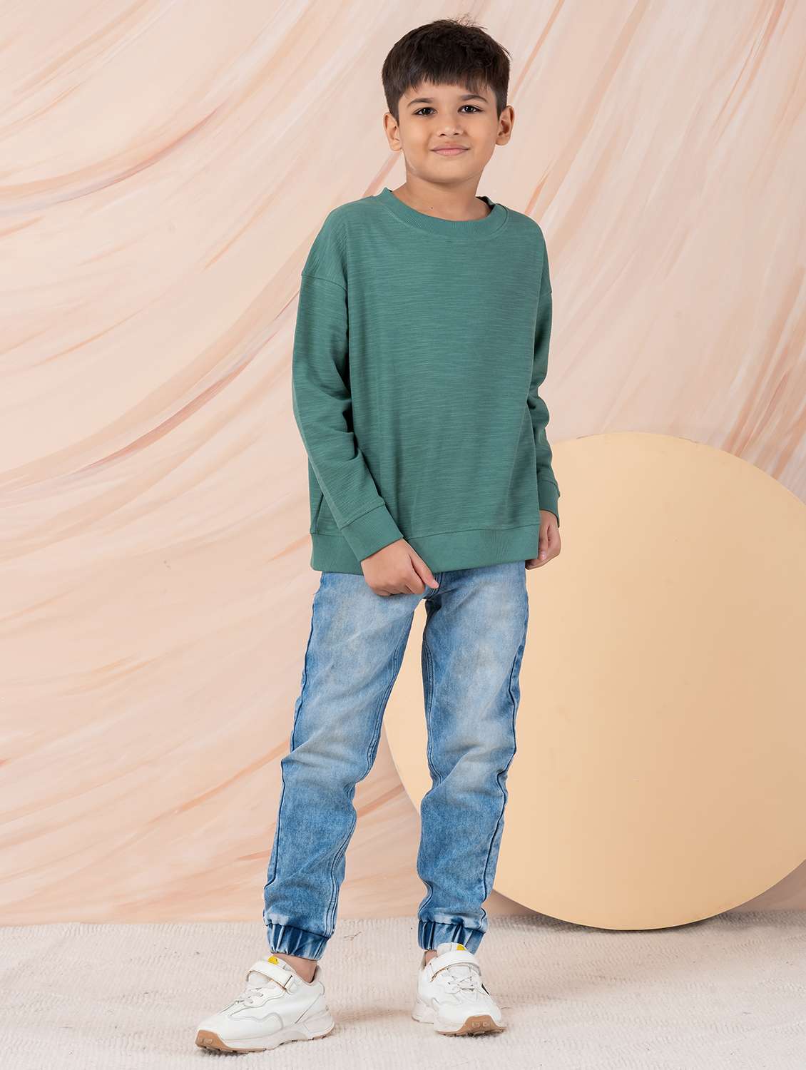 boy solid long sleeve sweatshirt - 22229814 -  Standard Image - 5