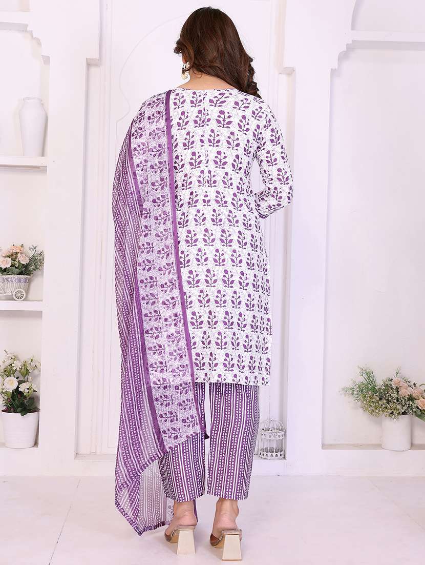 women printed unstitched suit set - 22229903 -  Standard Image - 3