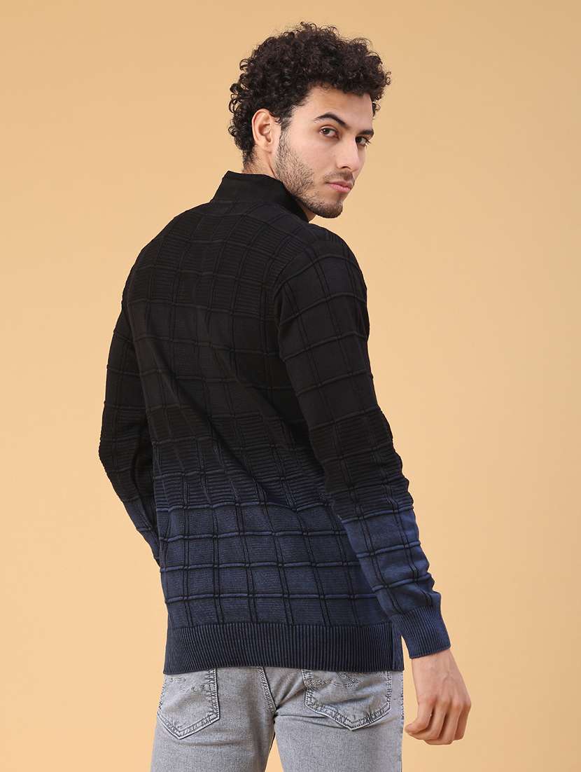 men tie & dye long sleeve regular fit pullover  - 22230017 -  Standard Image - 3