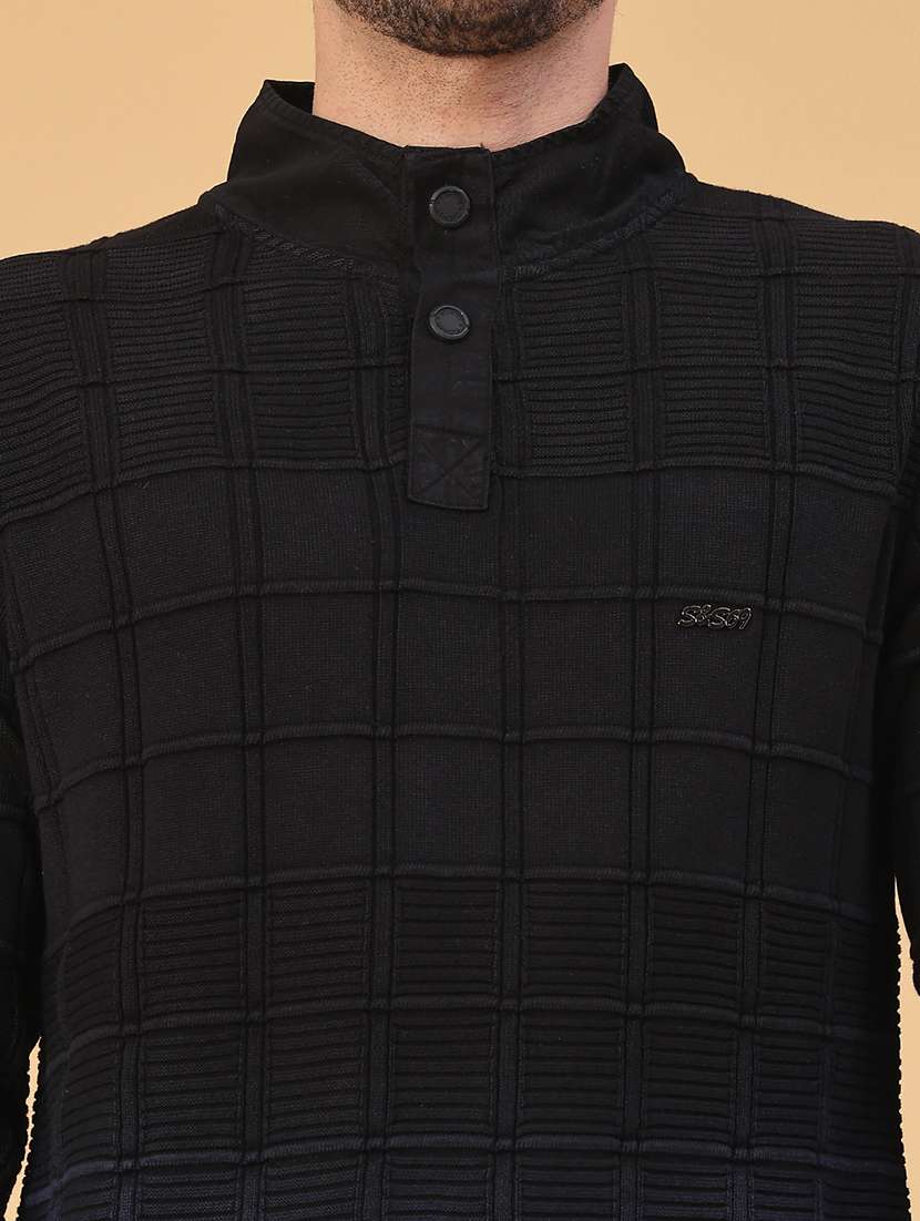 men tie & dye long sleeve regular fit pullover  - 22230017 -  Standard Image - 5