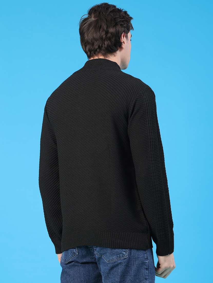 men self design long sleeve regular fit pullover  - 22230023 -  Standard Image - 3