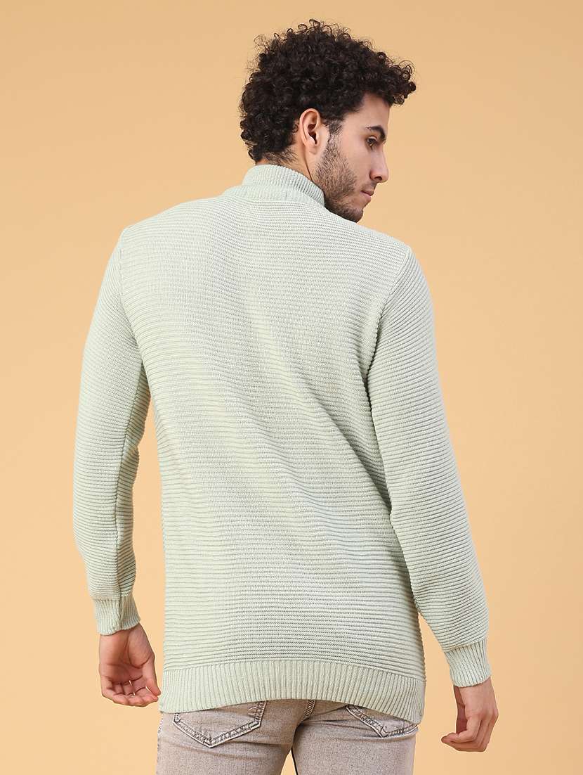 men self design long sleeve regular fit pullover  - 22230038 -  Standard Image - 3